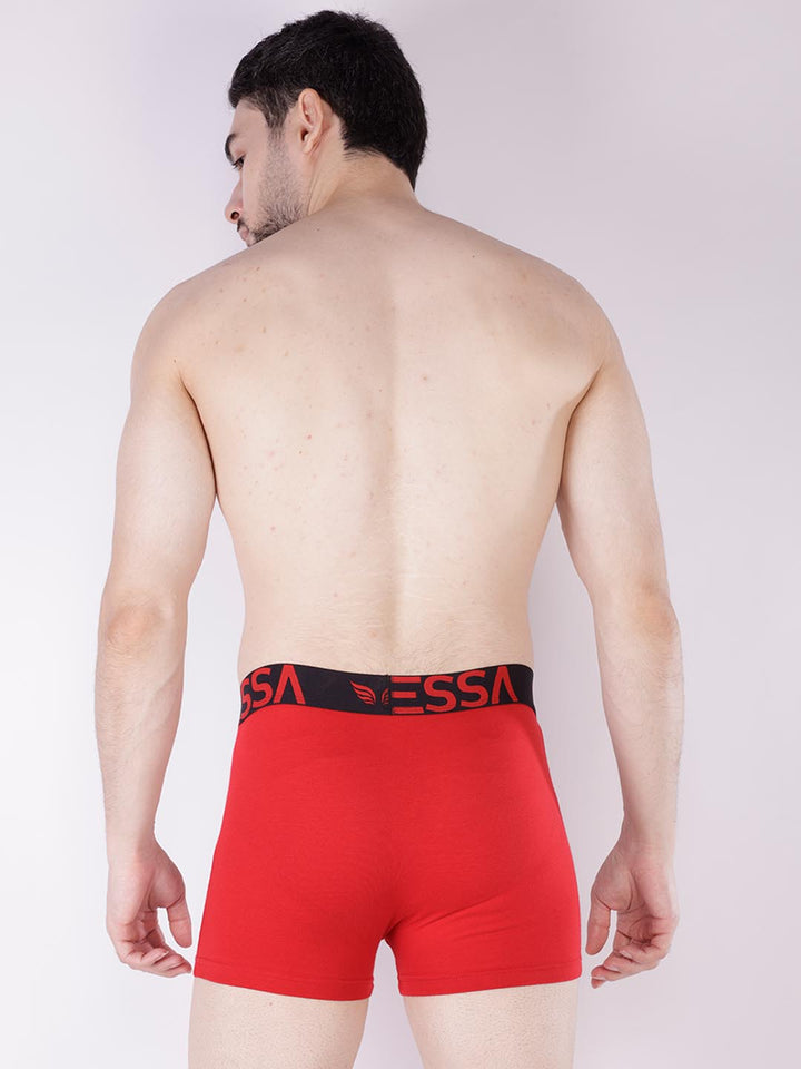 mr fit 4105 plus plain trunk for men #color_vivid-auburn