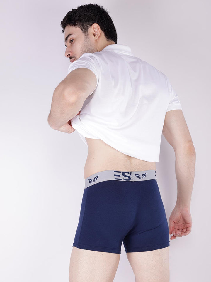 mr fit 4105 plus plain trunk for men #color_nile-blue