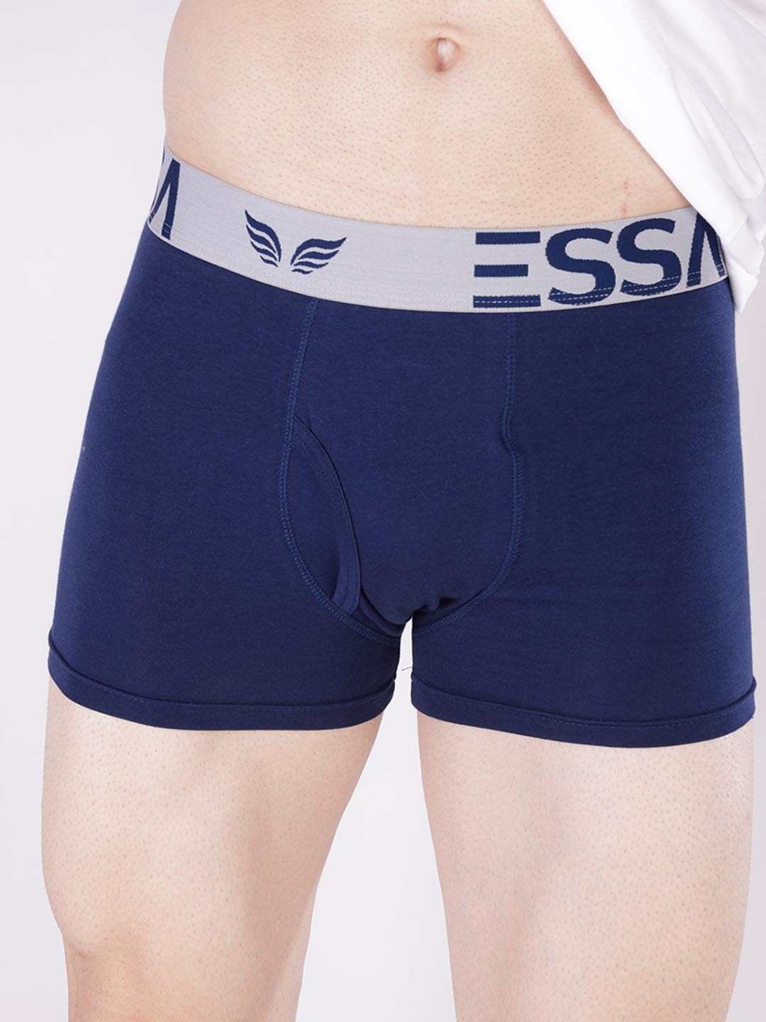 mr fit 4105 plus plain trunk for men #color_nile-blue