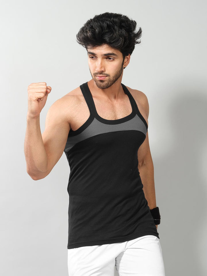 power zone gym vest for men #color_black