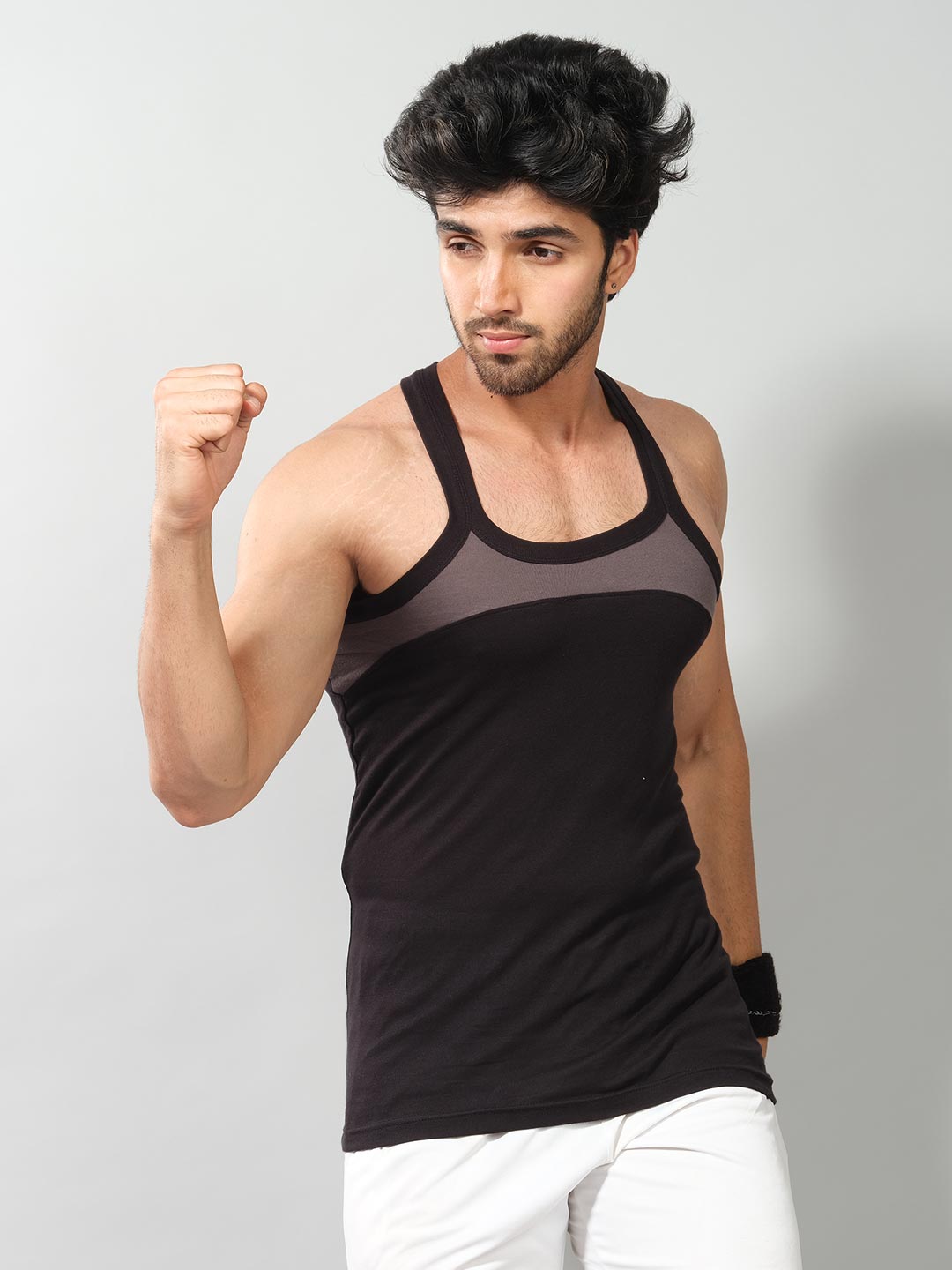 power zone gym vest for men #color_bistre