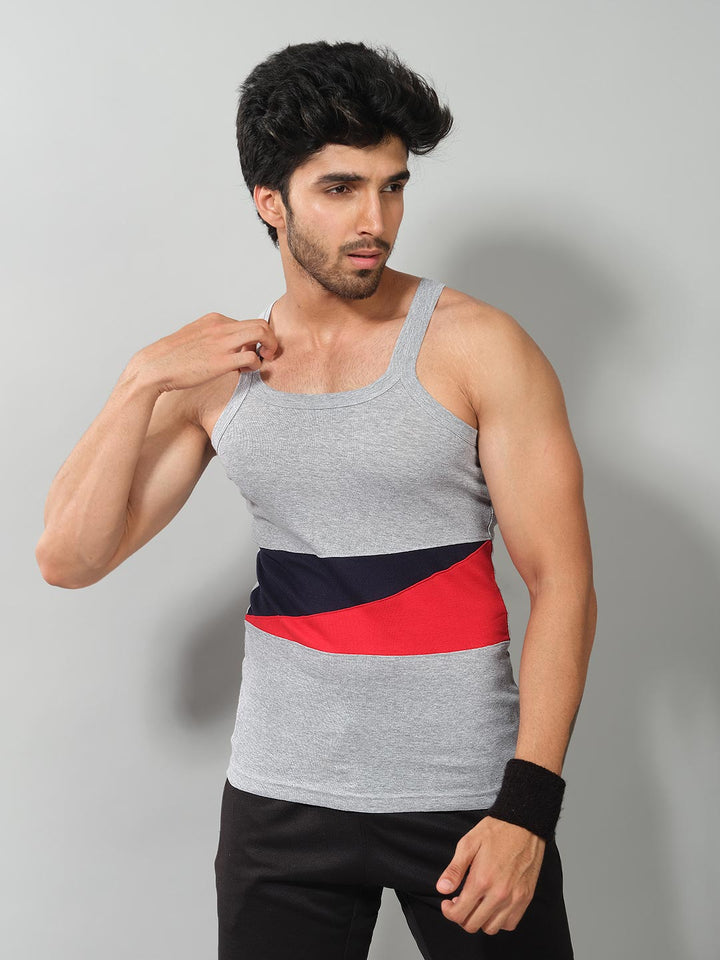 power zone gym vest for men #color_silver-grey