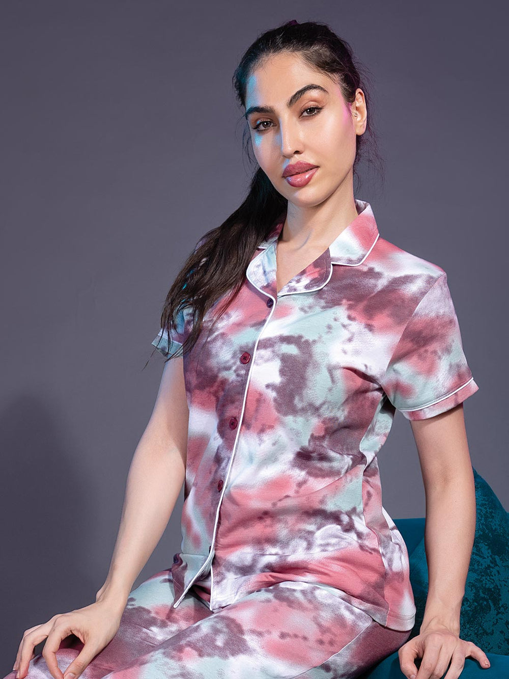 aara full pant set for women with collar