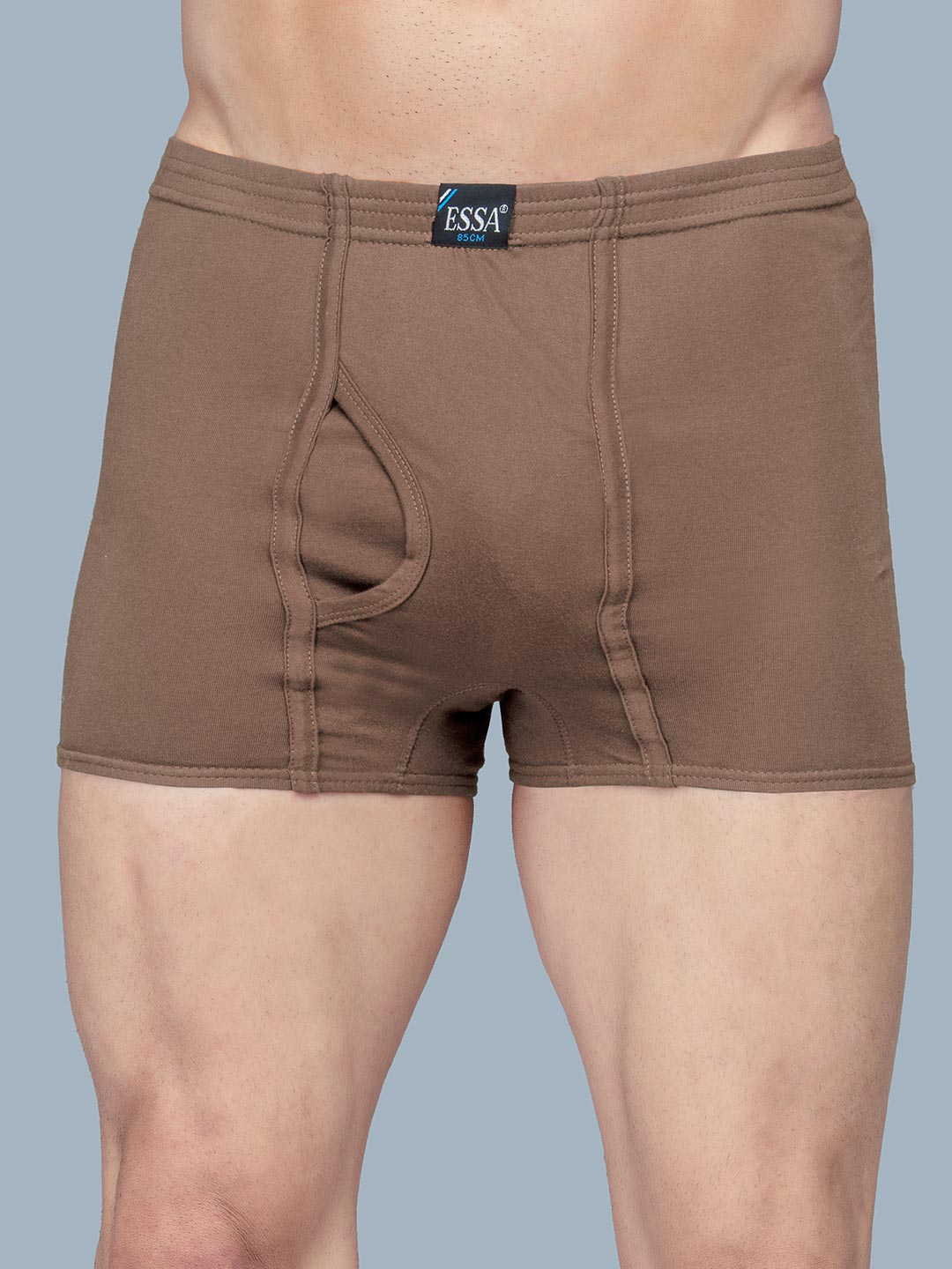 trend plain coffee color trunk for men-essa garments#color_puse