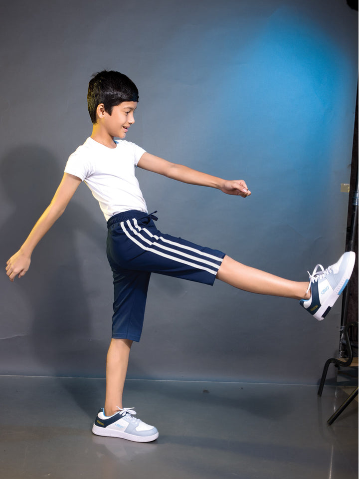 Trico 3/4th pant for boys color marine