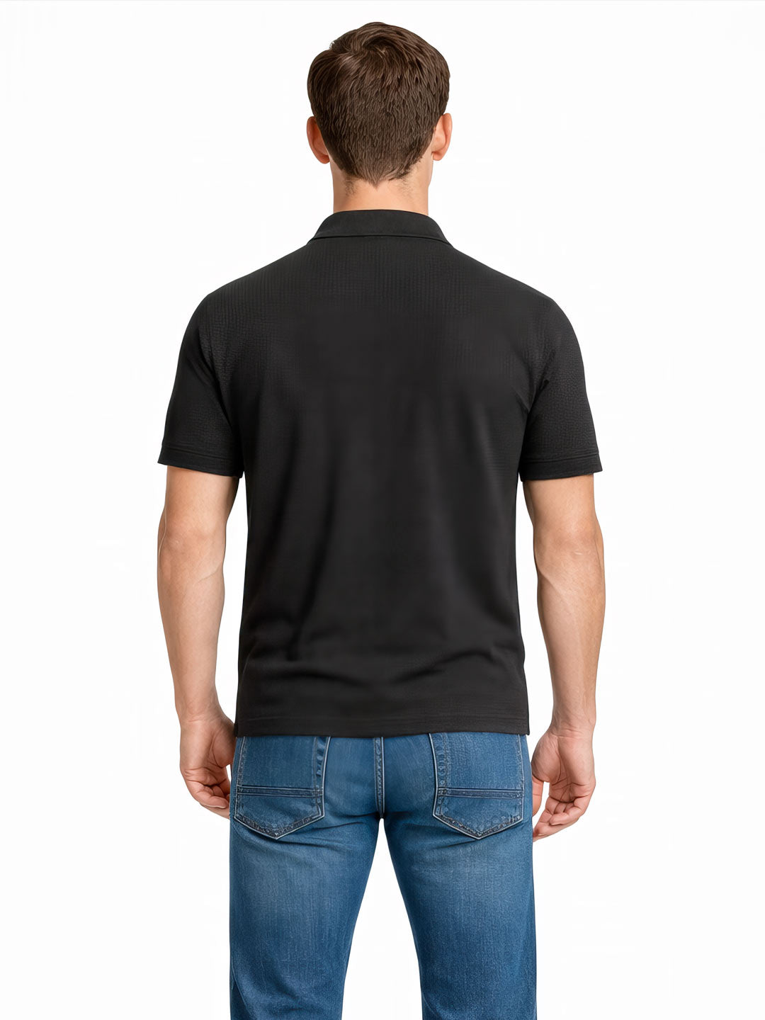 Old Money Textured Polo T-Shirt