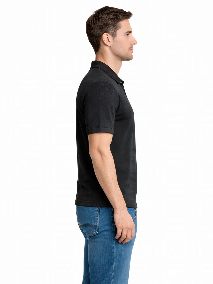 Old Money Textured Polo T-Shirt