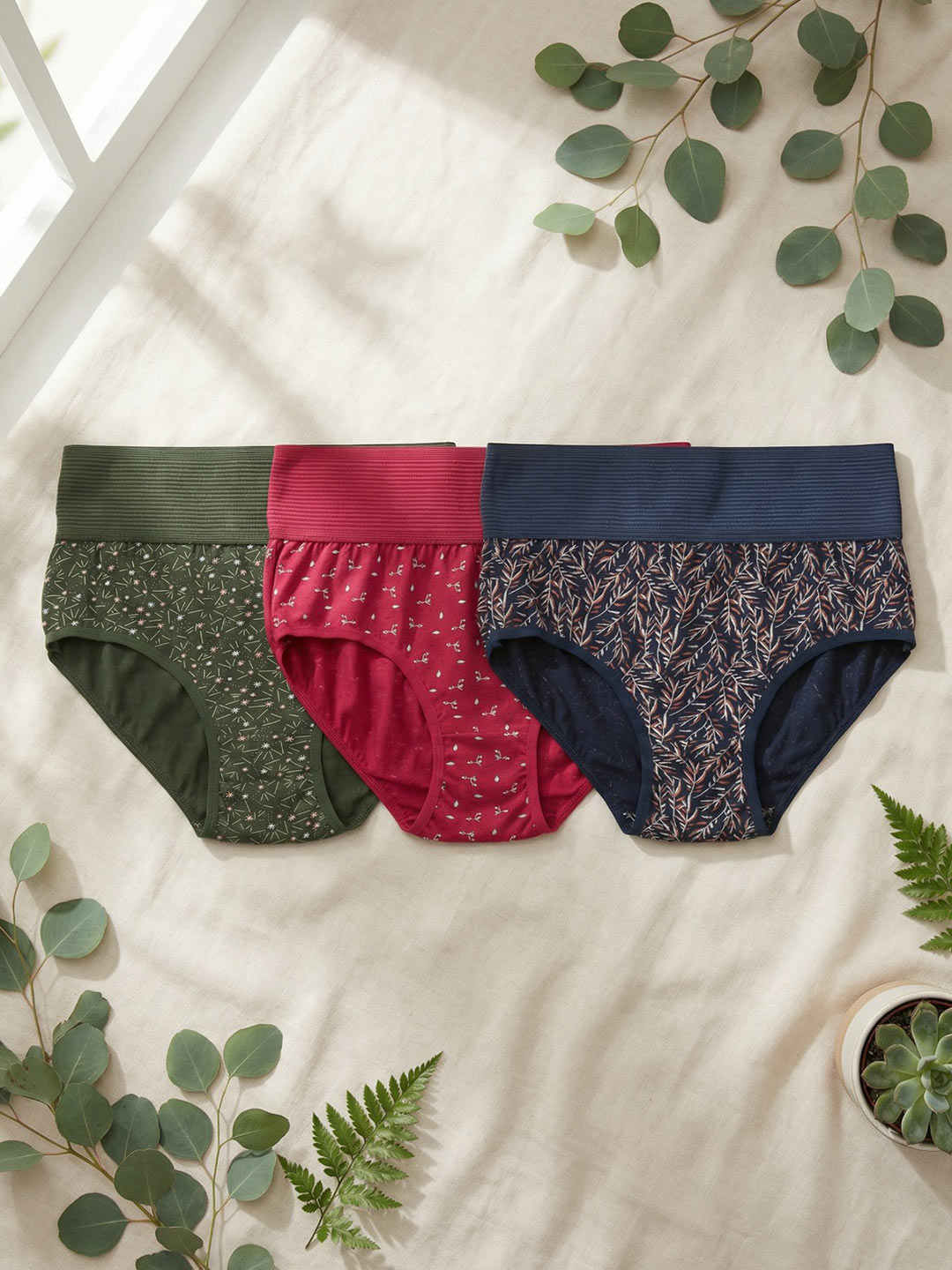 Tummy Tucker Printed Panties (Pack Of 3)