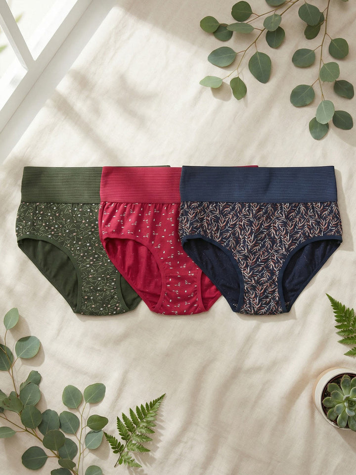 Tummy Tucker Printed Panties (Pack Of 3)