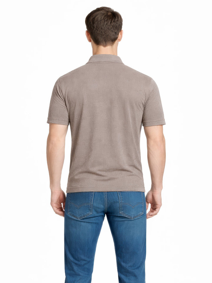 Old Money Textured Polo T-Shirt