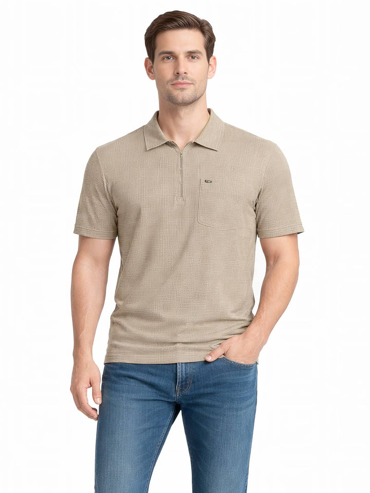 Old Money Textured Polo T-Shirt