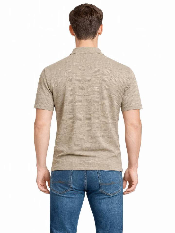 Old Money Textured Polo T-Shirt