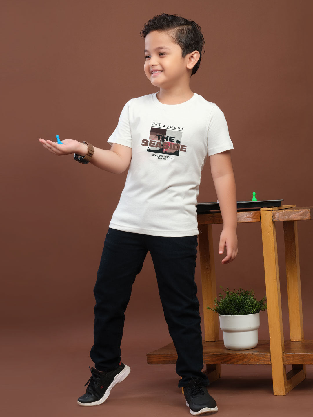 babu classic t-shirt for boys #color_white