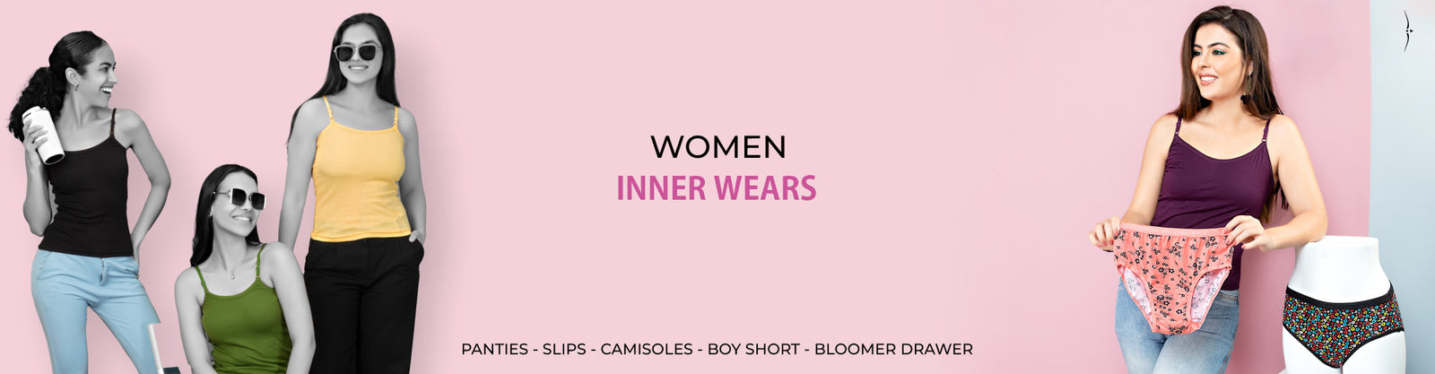 ESSA Softy Women's Briefs Outer Elastic Panties 4pcs [Multicolor]