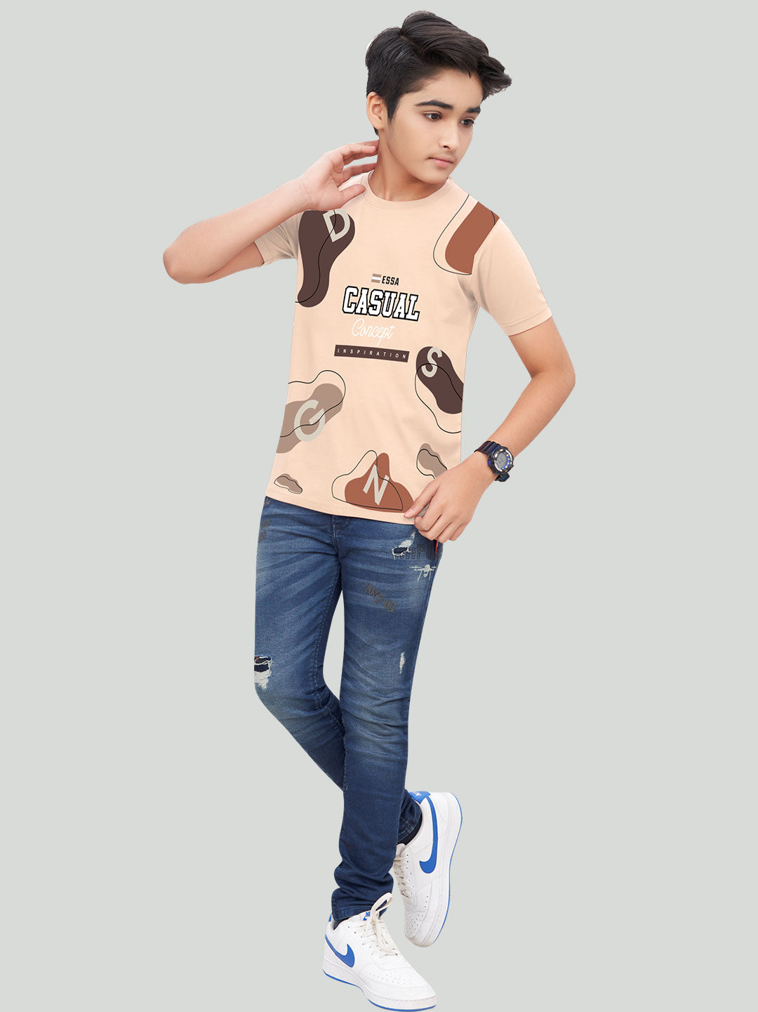 20-20 classic t-shirt for boys #color_almond