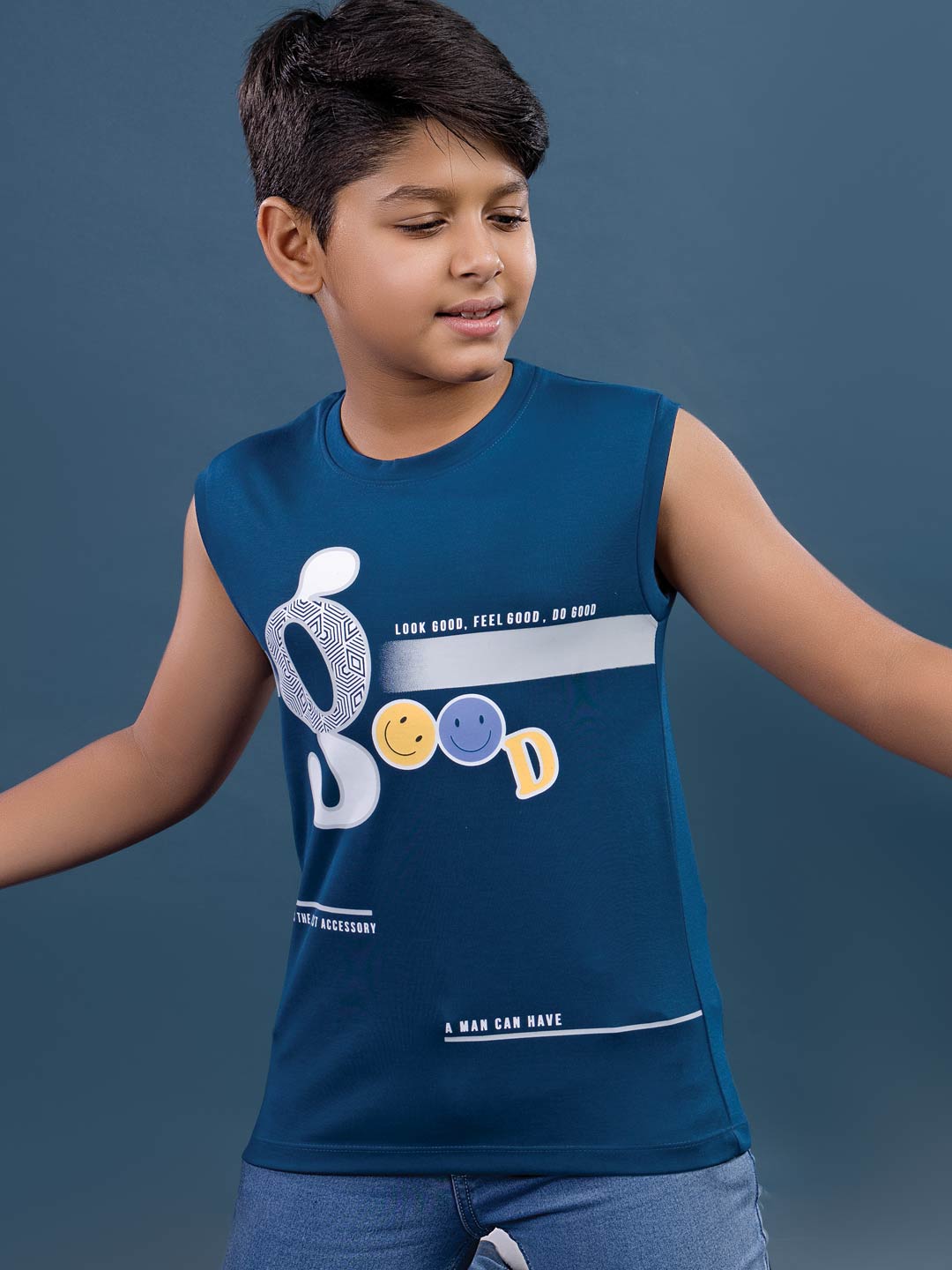 b-3637 rnbs printed t-shirt for boys
