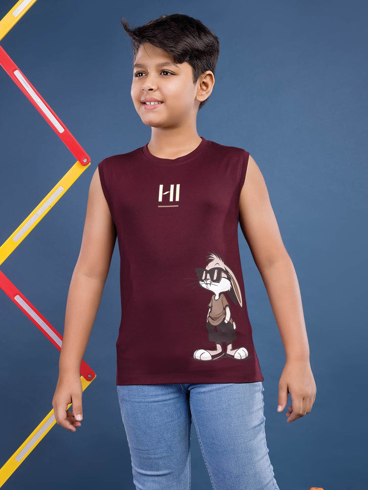 b-3637 rnbs printed t-shirt for boys