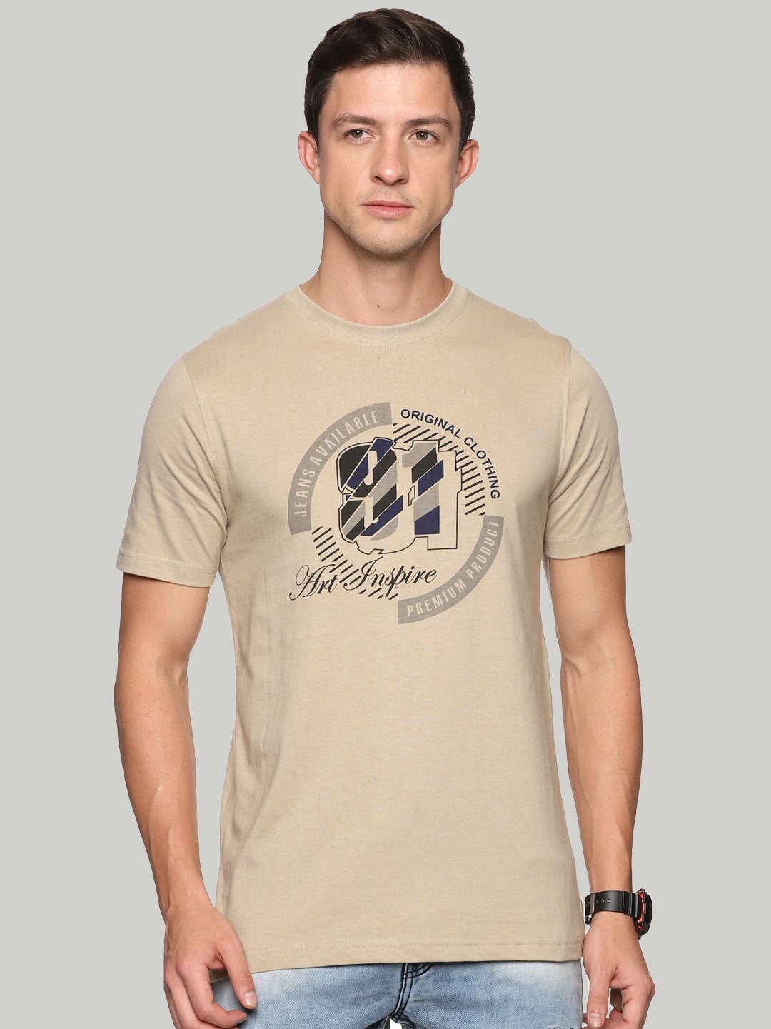 topper-7 classic t-shirt for men #color_champagne