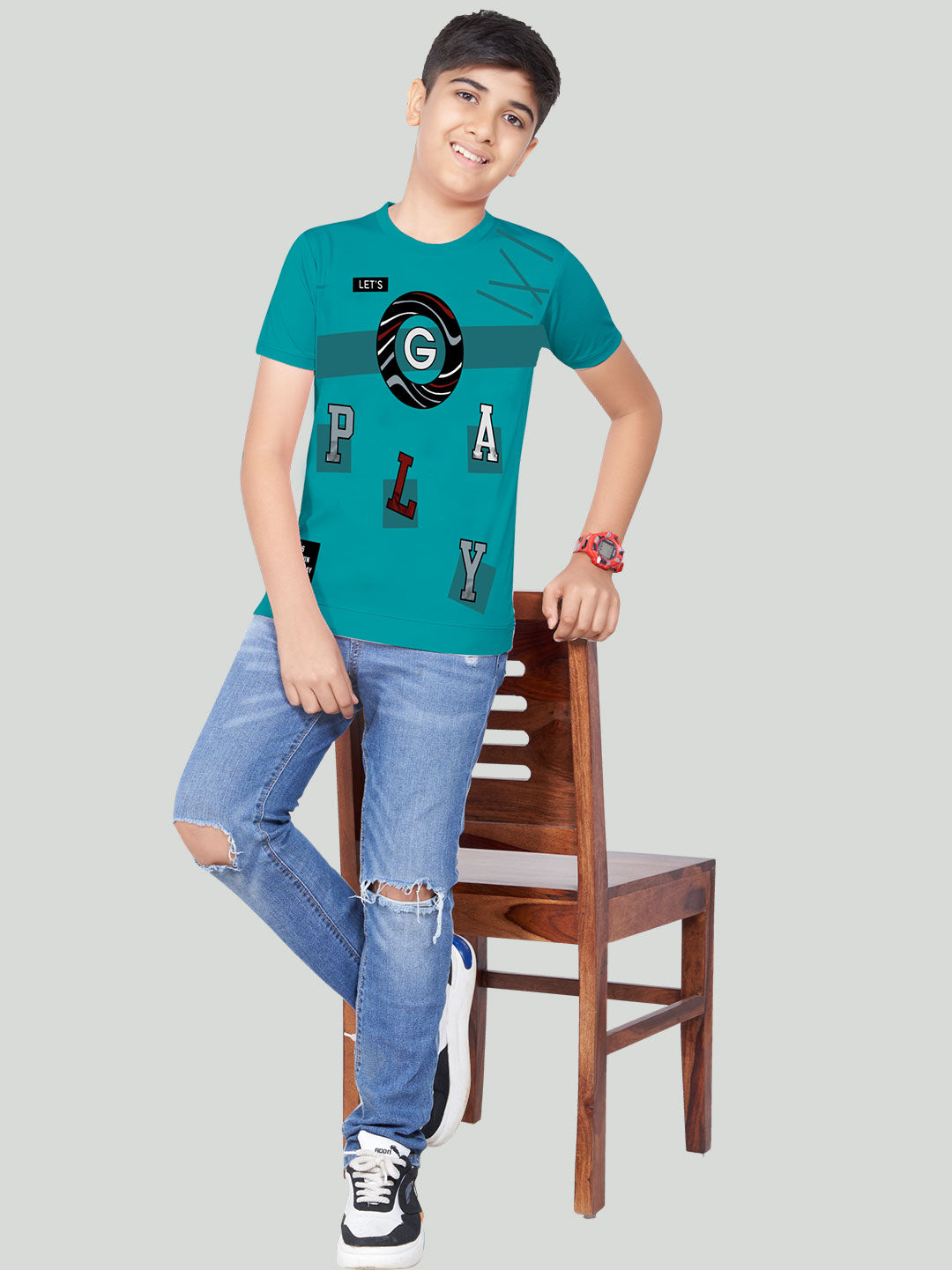 20-20 classic t-shirt for boys #color_bondi-blue