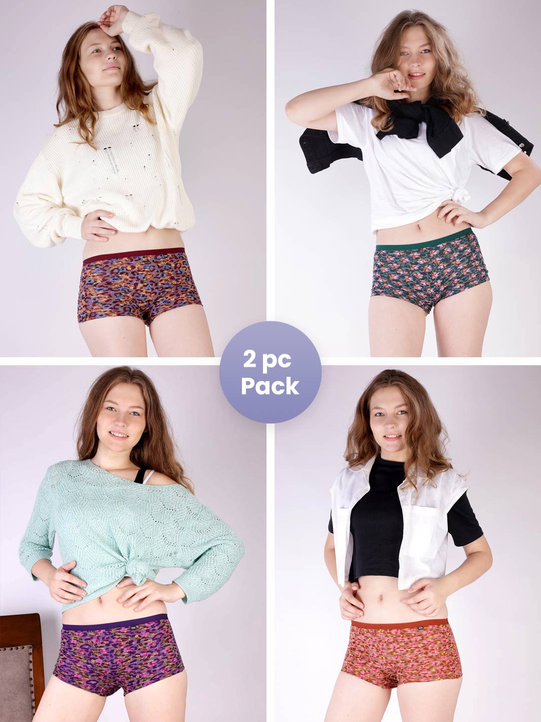 Brasso Boyshorts (Pack Of 2)