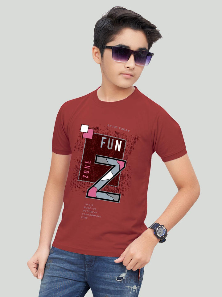 20-20 classic t-shirt for boys #color_brick-red