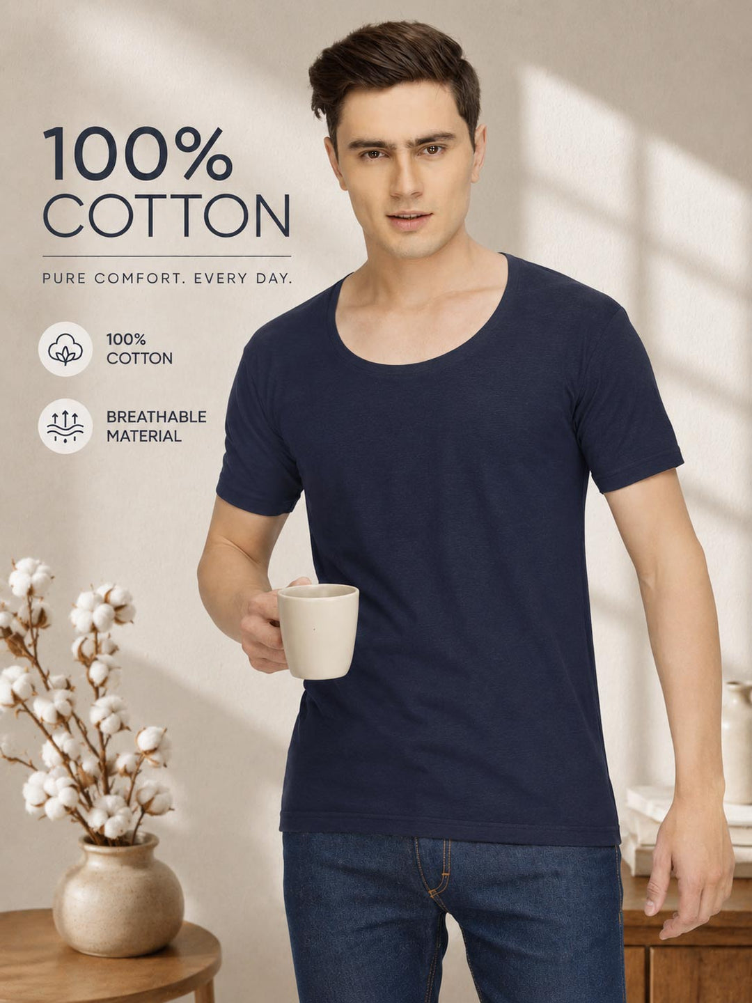 calyx vest roundneck sleeve for men navy-essa garments#color_mirage