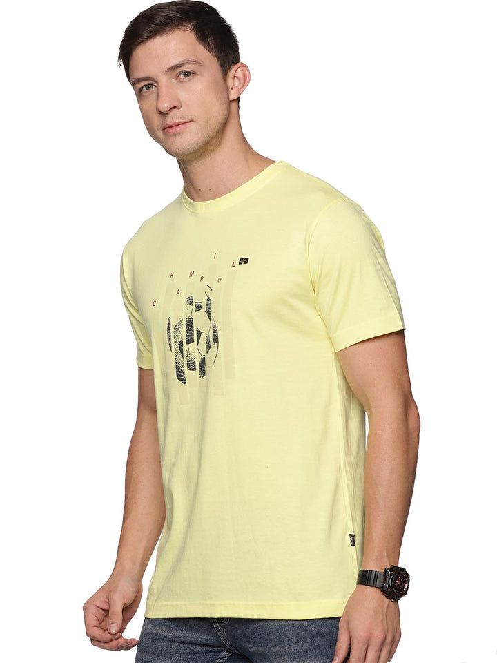 creative round neck t-shirt for mens #color_buff