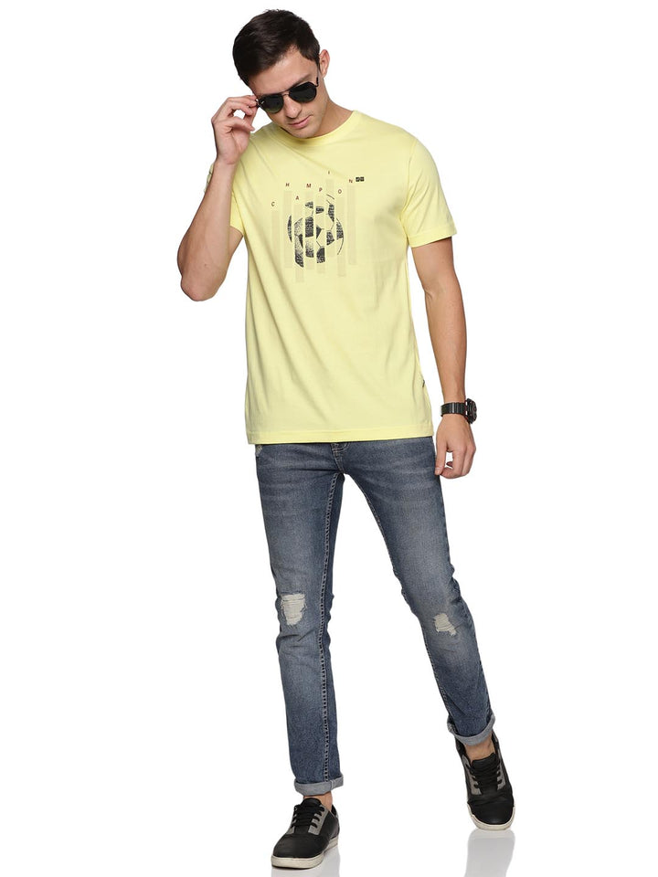 creative round neck t-shirt for mens #color_buff