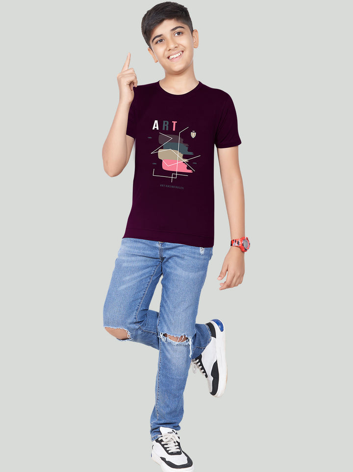 20-20 classic t-shirt for boys #color_dark-sienna