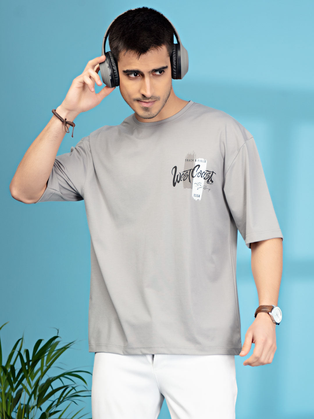 FG-1865 Down Shoulder T-Shirt For Men #color_dusty-grey