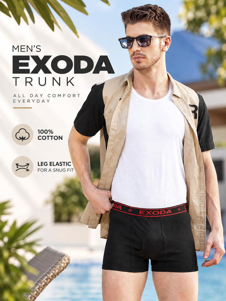 exoda cotton trunk for men black color-essa garments#color_black
