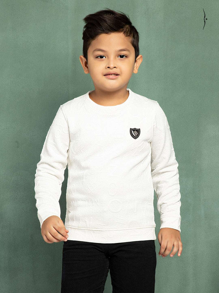 fg-1530 round neck full sleeve tshirt for boys white color-essa garments#color_white