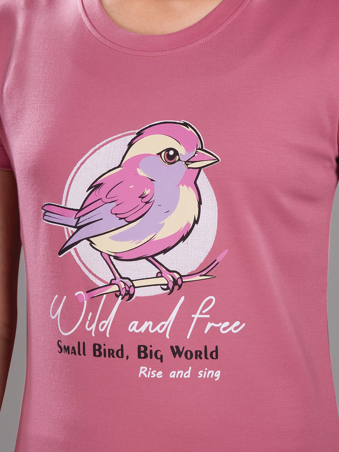 fg g-3767 girls printed 3/4th set color mandy