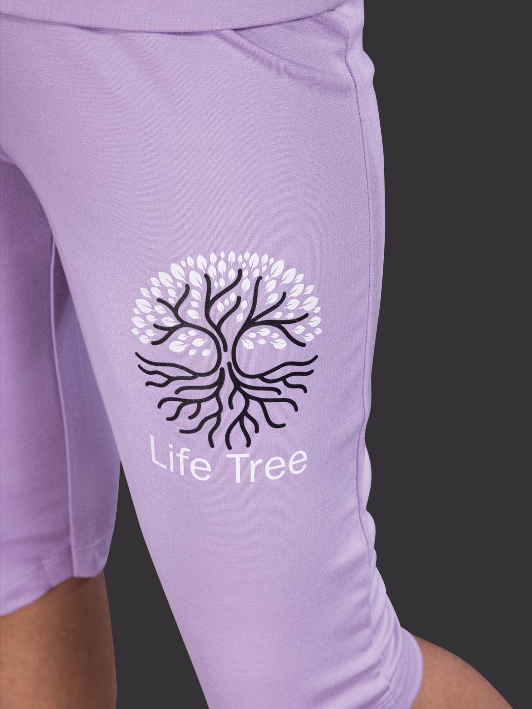 fg g-3767 girls printed 3/4th set color periwinkle