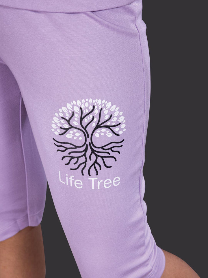 fg g-3767 girls printed 3/4th set color periwinkle