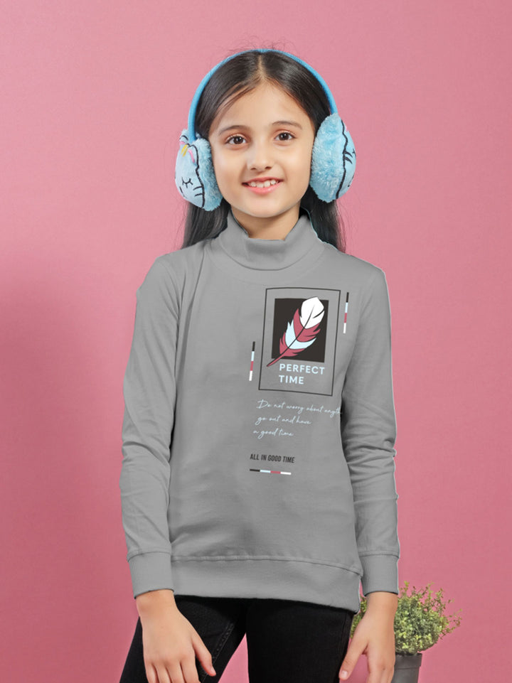 afra hi neck t-shirt for girls #color_dove-grey