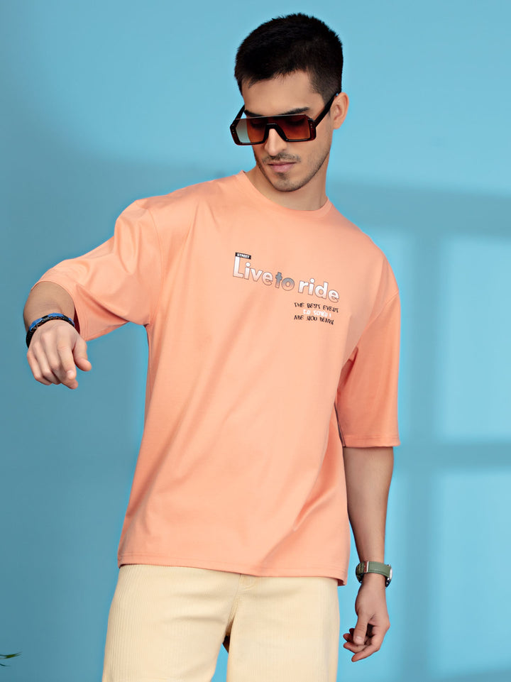 FG-1865 Down Shoulder T-Shirt For Men #color_hit-pink