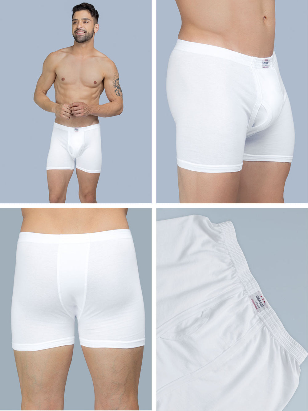 Essa Mini Trunks Essa Image White Trunk for Men - Comfort & Style – ESSA GARMENTS