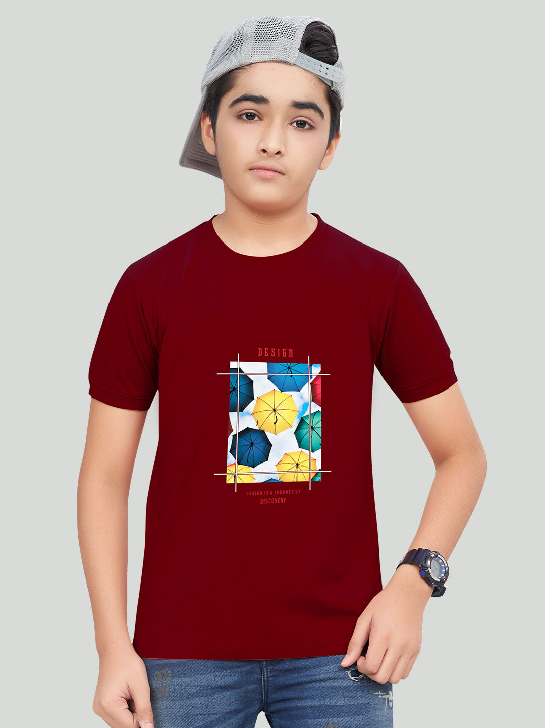 20-20 classic t-shirt for boys #color_maroon