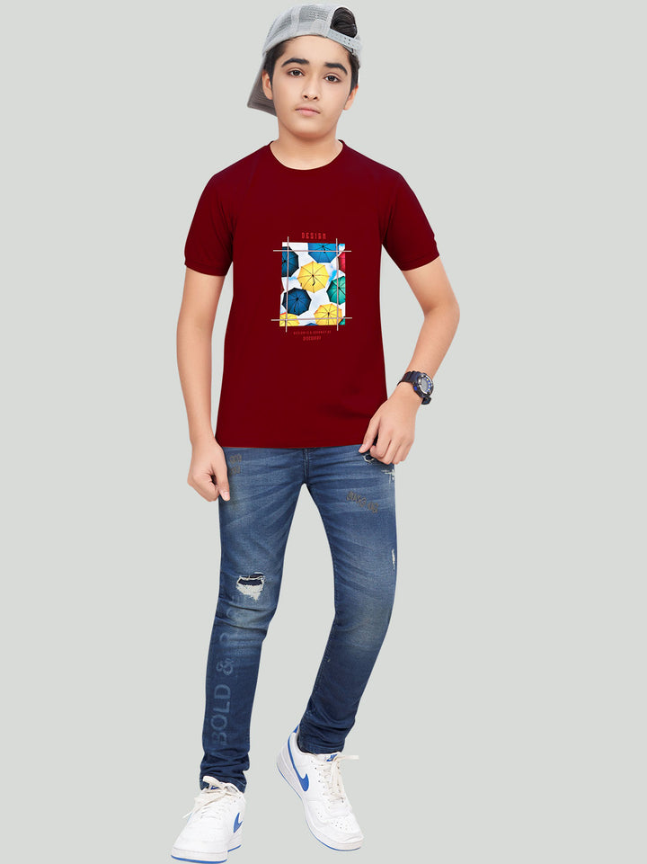 20-20 classic t-shirt for boys #color_maroon