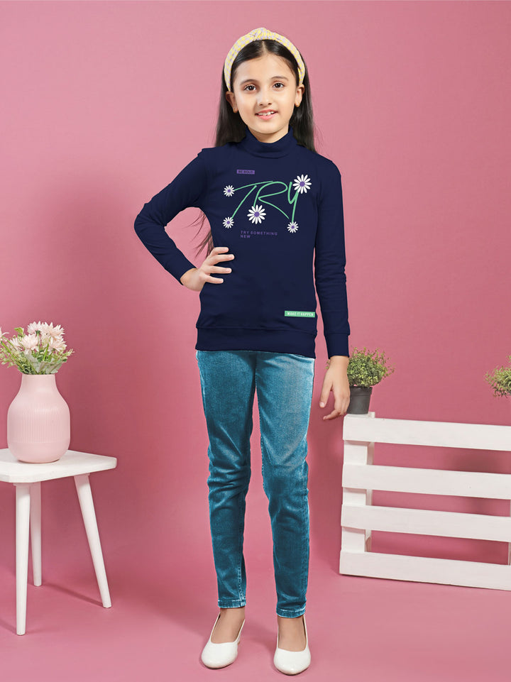 afra hi neck t-shirt for girls #color_mirage