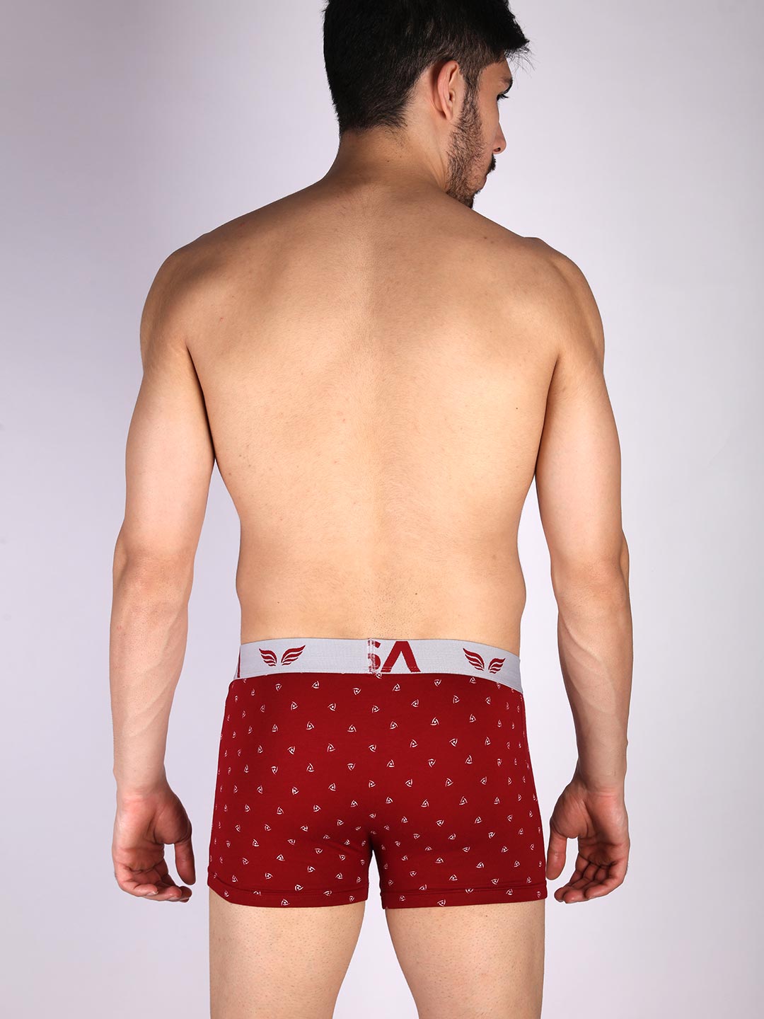 mr.fit 105 printed trunk for men#color_merlot