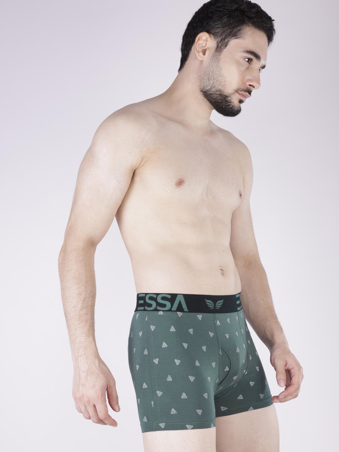 mr fit printed plus trunk #color_spanish-green