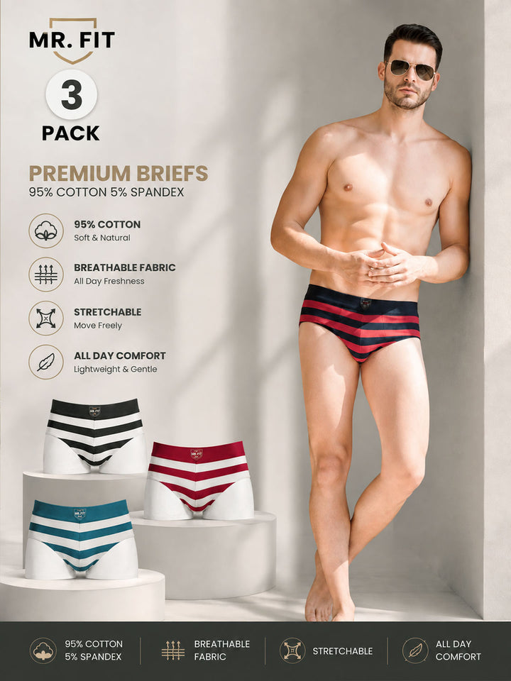 Mr Fit-120 Men's Brief (Pack Of 3)