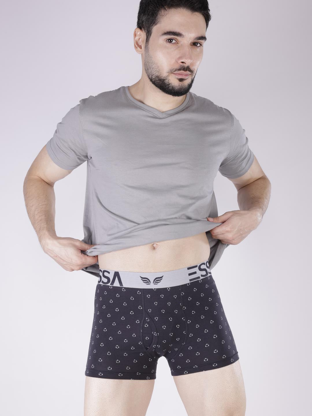 mr fit printed plus trunk #color_charcoal-grey