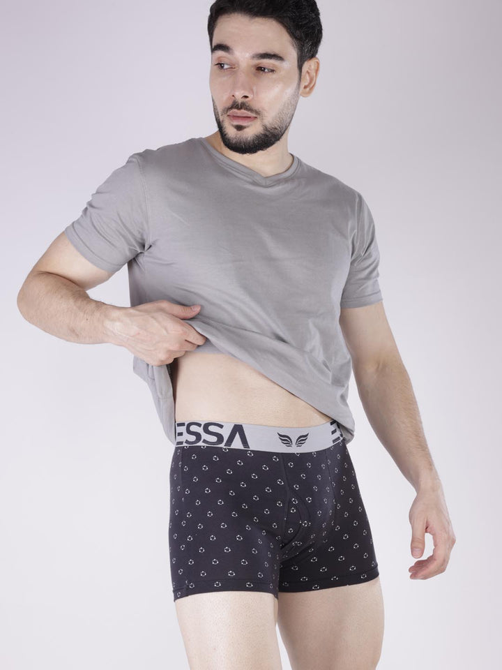 mr fit printed plus trunk #color_charcoal-grey