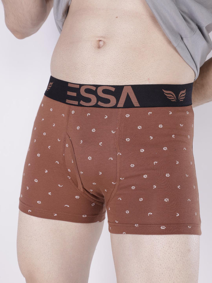 mr fit printed plus trunk #color_clay-brown
