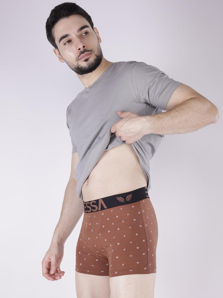 mr fit printed plus trunk #color_clay-brown