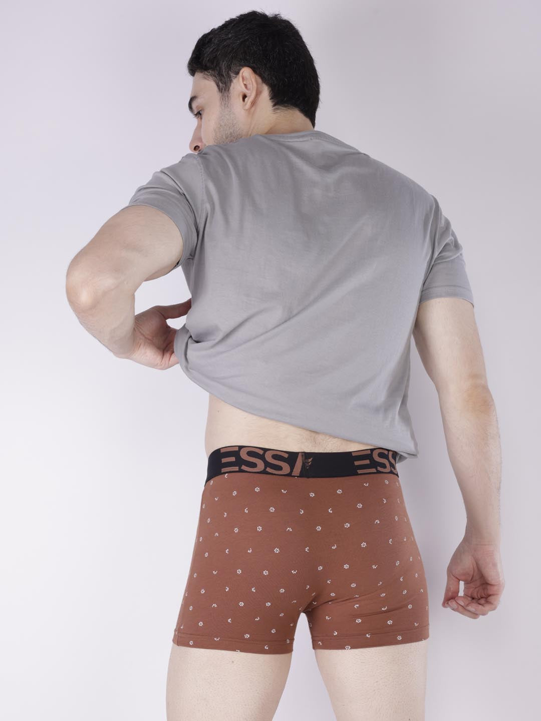 mr fit printed plus trunk #color_clay-brown