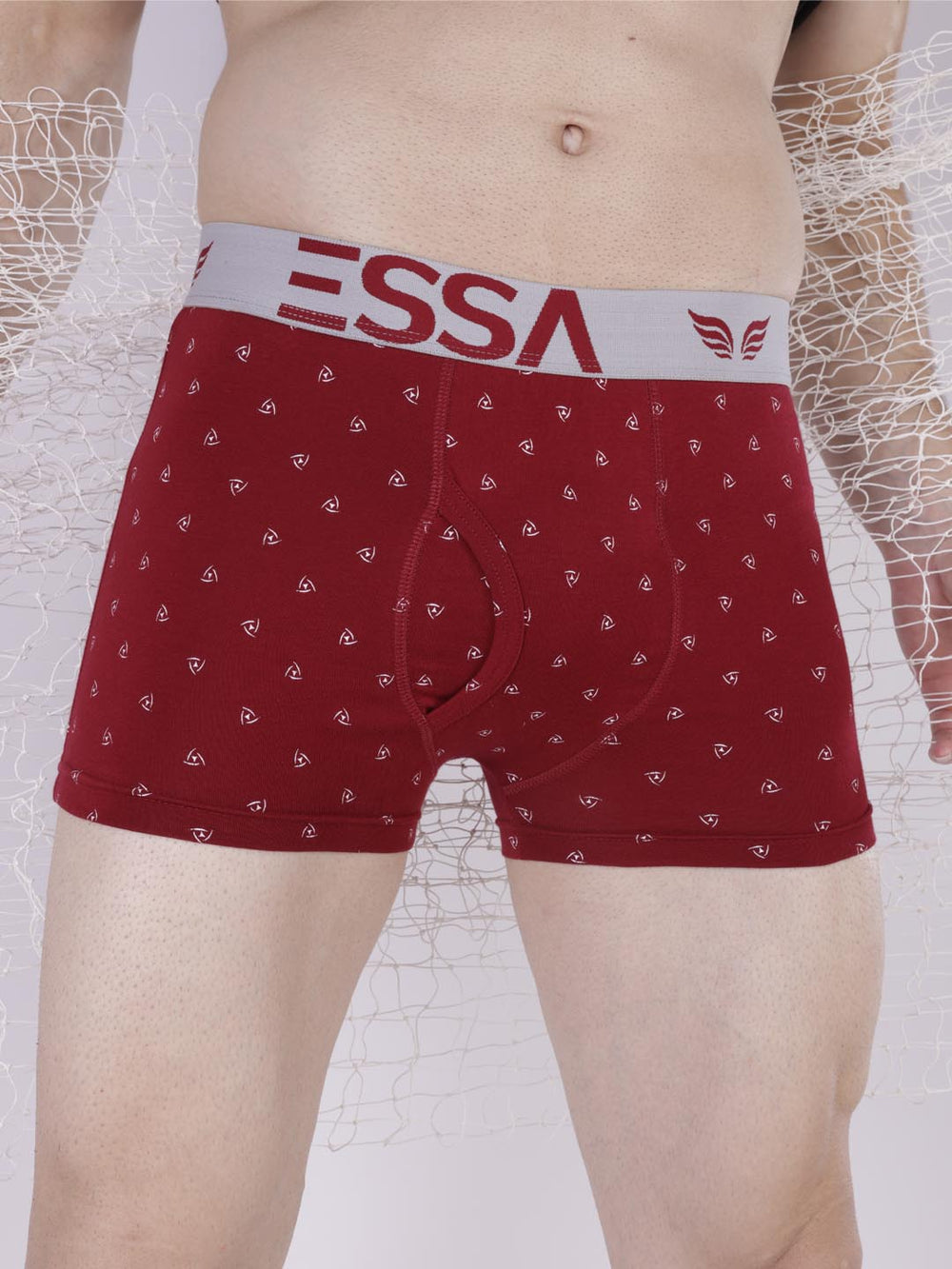 mr fit printed plus trunk #color_merlot
